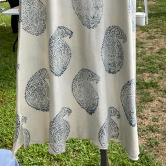 Gaia Conceptions Organic cotton indigo block print skirt - Picture 2 of 3